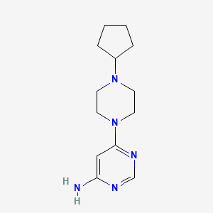molecular formula C13H21N5 B11863562 6-(4-Cyclopentylpiperazin-1-yl)pyrimidin-4-amine 