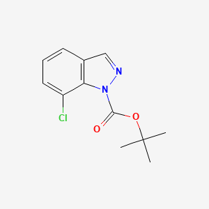 molecular formula C12H13ClN2O2 B11863607 tert-Butyl 7-chloro-1H-indazole-1-carboxylate 