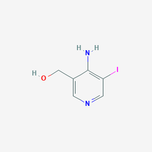 molecular formula C6H7IN2O B11863680 (4-Amino-5-iodopyridin-3-yl)methanol 
