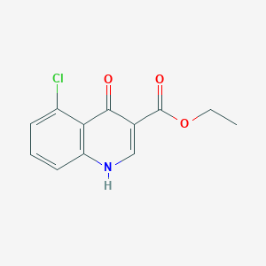 molecular formula C12H10ClNO3 B11863733 Ethyl 5-chloro-4-oxo-1,4-dihydroquinoline-3-carboxylate CAS No. 56881-09-5