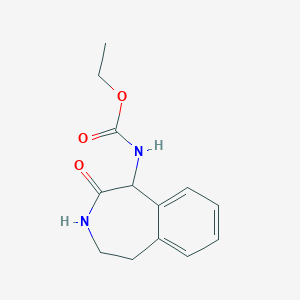 molecular formula C13H16N2O3 B11863737 Ethyl (2-oxo-2,3,4,5-tetrahydro-1H-benzo[d]azepin-1-yl)carbamate CAS No. 209983-86-8