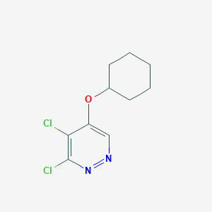molecular formula C10H12Cl2N2O B11863795 3,4-Dichloro-5-(cyclohexyloxy)pyridazine CAS No. 1346698-13-2