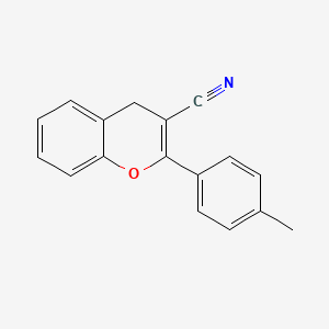 molecular formula C17H13NO B11863869 2-(p-Tolyl)-4H-chromene-3-carbonitrile CAS No. 89049-13-8