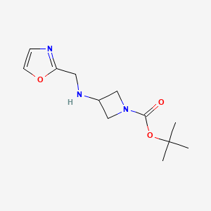 molecular formula C12H19N3O3 B11863905 Tert-butyl 3-((oxazol-2-ylmethyl)amino)azetidine-1-carboxylate CAS No. 1398504-19-2