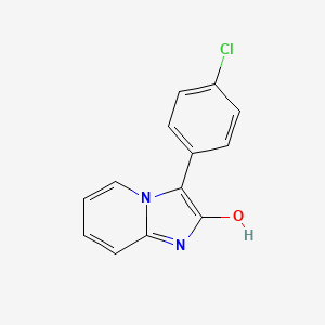 molecular formula C13H9ClN2O B11863993 3-(4-Chlorophenyl)imidazo[1,2-a]pyridin-2-ol CAS No. 102862-20-4