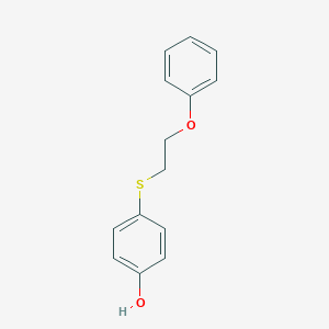 molecular formula C14H14O2S B011864 4-[(2-Phenoxyethyl)sulfanyl]phenol CAS No. 109074-54-6