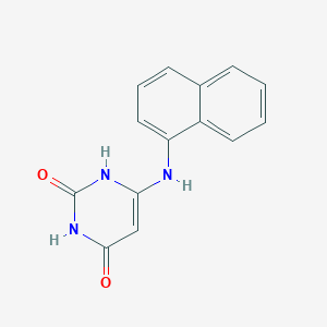 molecular formula C14H11N3O2 B11864001 6-(Naphthalen-1-ylamino)-1H-pyrimidine-2,4-dione CAS No. 21333-08-4