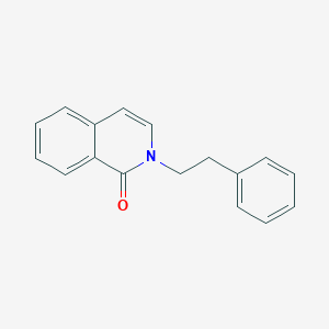 molecular formula C17H15NO B11864036 1(2H)-Isoquinolinone, 2-(2-phenylethyl)- CAS No. 10165-99-8