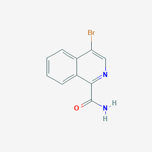 molecular formula C10H7BrN2O B11864053 4-Bromoisoquinoline-1-carboxamide 