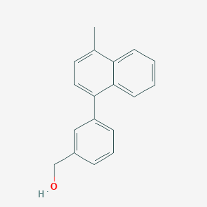 molecular formula C18H16O B11864056 (3-(4-Methylnaphthalen-1-yl)phenyl)methanol CAS No. 1349719-08-9