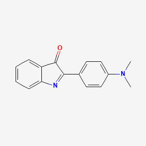 molecular formula C16H14N2O B11864070 2-(4-(Dimethylamino)phenyl)-3H-indol-3-one CAS No. 95654-32-3
