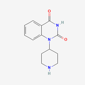 molecular formula C13H15N3O2 B11864103 1-(Piperidin-4-yl)quinazoline-2,4(1H,3H)-dione CAS No. 873313-48-5