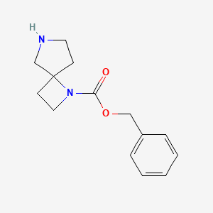 molecular formula C14H18N2O2 B11864148 Benzyl 1,6-diazaspiro[3.4]octane-1-carboxylate CAS No. 1158749-80-4