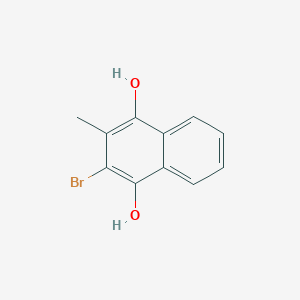 molecular formula C11H9BrO2 B11864358 2-Bromo-3-methyl-1,4-naphthalenediol CAS No. 39055-47-5