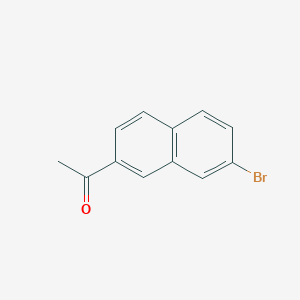 molecular formula C12H9BrO B11864408 1-(7-Bromonaphthalen-2-yl)ethanone 