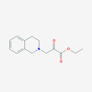 molecular formula C14H17NO3 B11864425 Ethyl 3-(3,4-dihydroisoquinolin-2(1H)-YL)-2-oxopropanoate CAS No. 565178-77-0