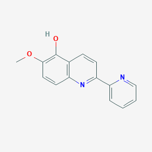 molecular formula C15H12N2O2 B11864430 6-Methoxy-2-(pyridin-2-yl)quinolin-5(1H)-one CAS No. 60582-45-8