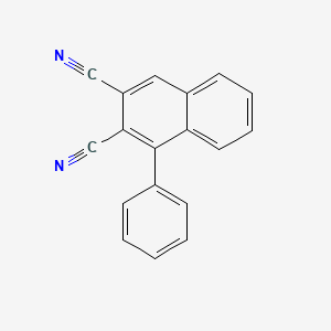 molecular formula C18H10N2 B11864468 1-Phenyl-2,3-naphthalenedicarbonitrile CAS No. 82084-03-5