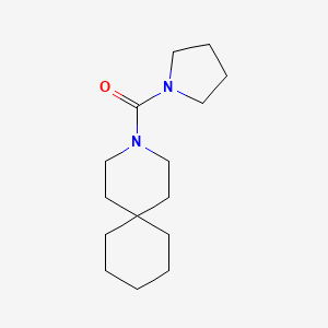 molecular formula C15H26N2O B11864496 Pyrrolidin-1-yl(3-azaspiro[5.5]undecan-3-yl)methanone CAS No. 67626-54-4