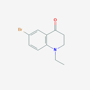 molecular formula C11H12BrNO B11864598 6-Bromo-1-ethyl-2,3-dihydroquinolin-4(1H)-one 