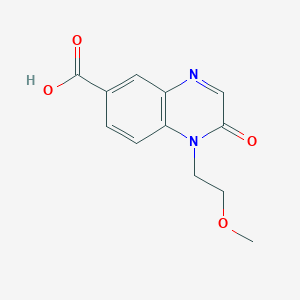 molecular formula C12H12N2O4 B11864652 1-(2-Methoxyethyl)-2-oxo-1,2-dihydroquinoxaline-6-carboxylic acid 