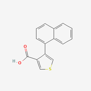 molecular formula C15H10O2S B11864722 4-(1-Naphthyl)-3-thiophenecarboxylic acid CAS No. 30409-57-5