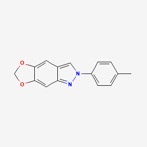 molecular formula C15H12N2O2 B11864749 2-(p-Tolyl)-2H-[1,3]dioxolo[4,5-f]indazole 