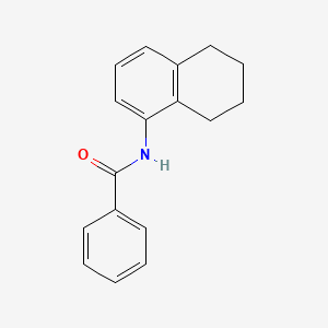molecular formula C17H17NO B11864792 N-(5,6,7,8-tetrahydronaphthalen-1-yl)benzamide CAS No. 79005-34-8