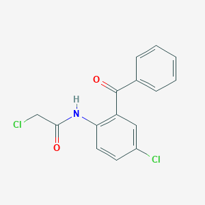 B118648 N-(2-Benzoyl-4-chlorophenyl)-2-chloroacetamide CAS No. 4016-85-7