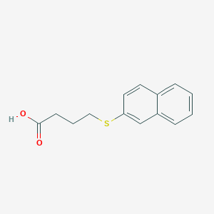 molecular formula C14H14O2S B11864806 4-(Naphthalen-2-ylthio)butanoic acid CAS No. 5324-80-1
