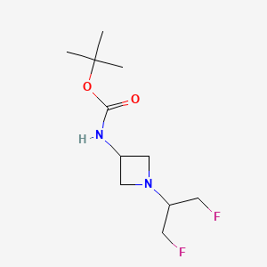 molecular formula C11H20F2N2O2 B11864809 tert-Butyl (1-(1,3-difluoropropan-2-yl)azetidin-3-yl)carbamate 