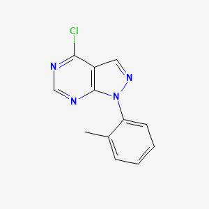 molecular formula C12H9ClN4 B11864954 4-Chloro-1-(O-tolyl)-1H-pyrazolo[3,4-D]pyrimidine 