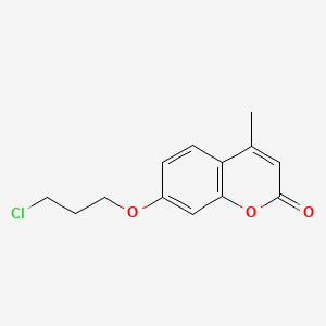 molecular formula C13H13ClO3 B11865012 Coumarin, 7-(3-chloropropoxy)-4-methyl- CAS No. 90818-65-8