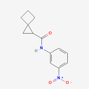 molecular formula C13H14N2O3 B11865022 N-(3-Nitrophenyl)spiro[2.3]hexane-1-carboxamide 