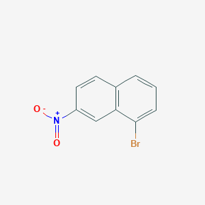molecular formula C10H6BrNO2 B11865046 1-Bromo-7-nitronaphthalene CAS No. 90948-04-2