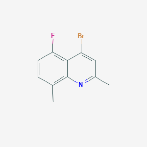 molecular formula C11H9BrFN B11865058 4-Bromo-5-fluoro-2,8-dimethylquinoline CAS No. 1378260-91-3