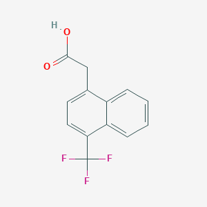 molecular formula C13H9F3O2 B11865063 1-(Trifluoromethyl)naphthalene-4-acetic acid 