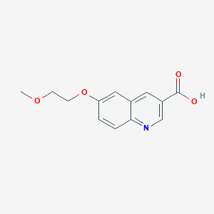 molecular formula C13H13NO4 B11865070 6-(2-Methoxyethoxy)quinoline-3-carboxylic acid 