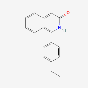 molecular formula C17H15NO B11865107 1-(4-Ethylphenyl)isoquinolin-3(2H)-one CAS No. 61561-64-6