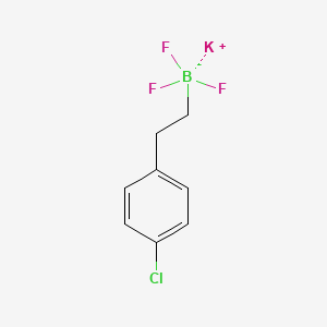 molecular formula C8H8BClF3K B11865126 Potassium (4-chlorophenethyl)trifluoroborate 