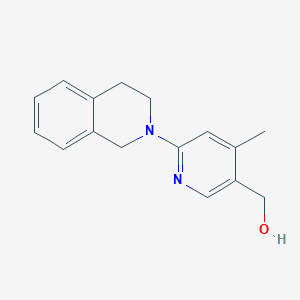 molecular formula C16H18N2O B11865141 (6-(3,4-Dihydroisoquinolin-2(1H)-yl)-4-methylpyridin-3-yl)methanol 