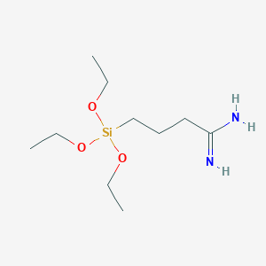 molecular formula C10H24N2O3Si B11865160 4-(Triethoxysilyl)butanimidamide CAS No. 93109-56-9