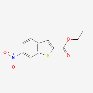 molecular formula C11H9NO4S B11865173 Ethyl 6-nitrobenzo[b]thiophene-2-carboxylate CAS No. 259150-06-6