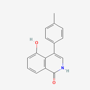 molecular formula C16H13NO2 B11865200 5-Hydroxy-4-(p-tolyl)isoquinolin-1(2H)-one CAS No. 656234-20-7