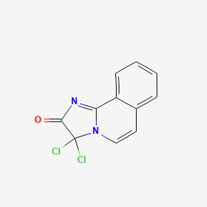 molecular formula C11H6Cl2N2O B11865309 Imidazo[2,1-a]isoquinolin-2(3H)-one, 3,3-dichloro- CAS No. 62472-02-0