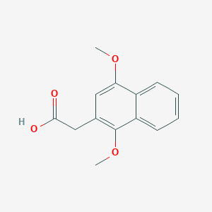 molecular formula C14H14O4 B11865378 (1,4-Dimethoxynaphthalen-2-yl)acetic acid CAS No. 79971-33-8