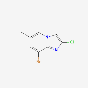 molecular formula C8H6BrClN2 B11865396 8-Bromo-2-chloro-6-methylimidazo[1,2-a]pyridine 