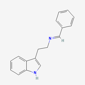 molecular formula C17H16N2 B11865413 N-Benzylidene-2-(1H-indol-3-yl)ethanamine 