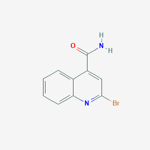 molecular formula C10H7BrN2O B11865442 2-Bromoquinoline-4-carboxamide 