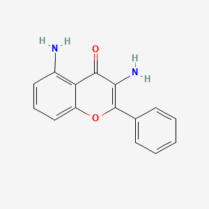 molecular formula C15H12N2O2 B11865503 3,5-Diamino-2-phenyl-4H-chromen-4-one 